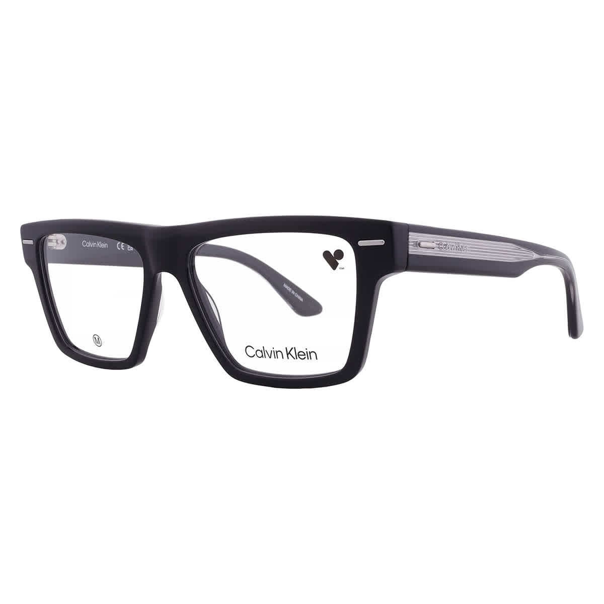 Calvin Klein Demo Square Unisex Eyeglasses CK23522 001 53 CK23522 001 53