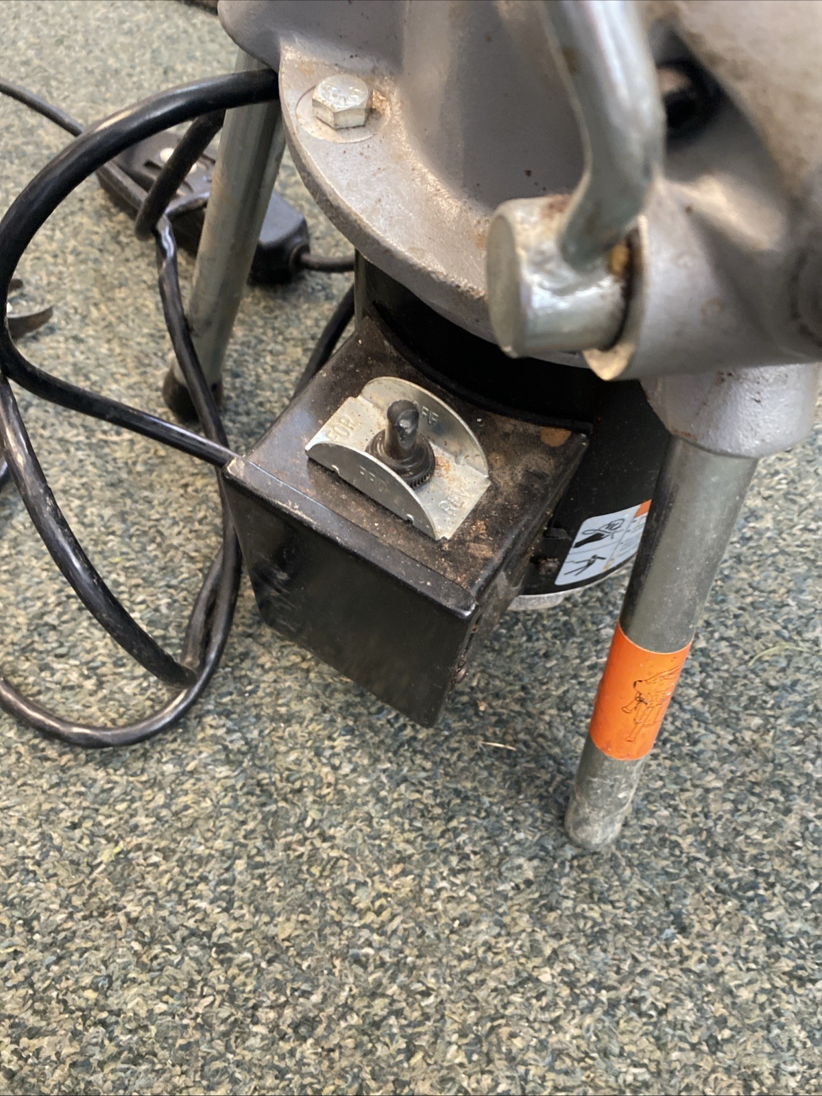 RIDGID K-50 Sectional Drain Cleaning Machine 110V w/Cable and Auger Bits TESTED