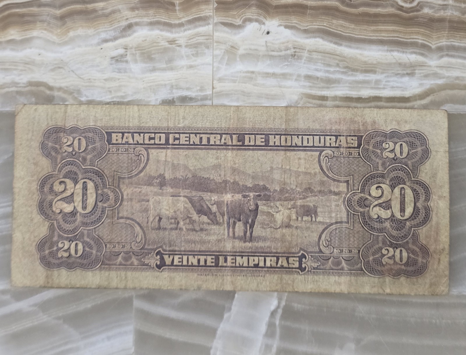 Banco Central de Honduras 20 Lempiras Banknote 1951 Circulated Honduras