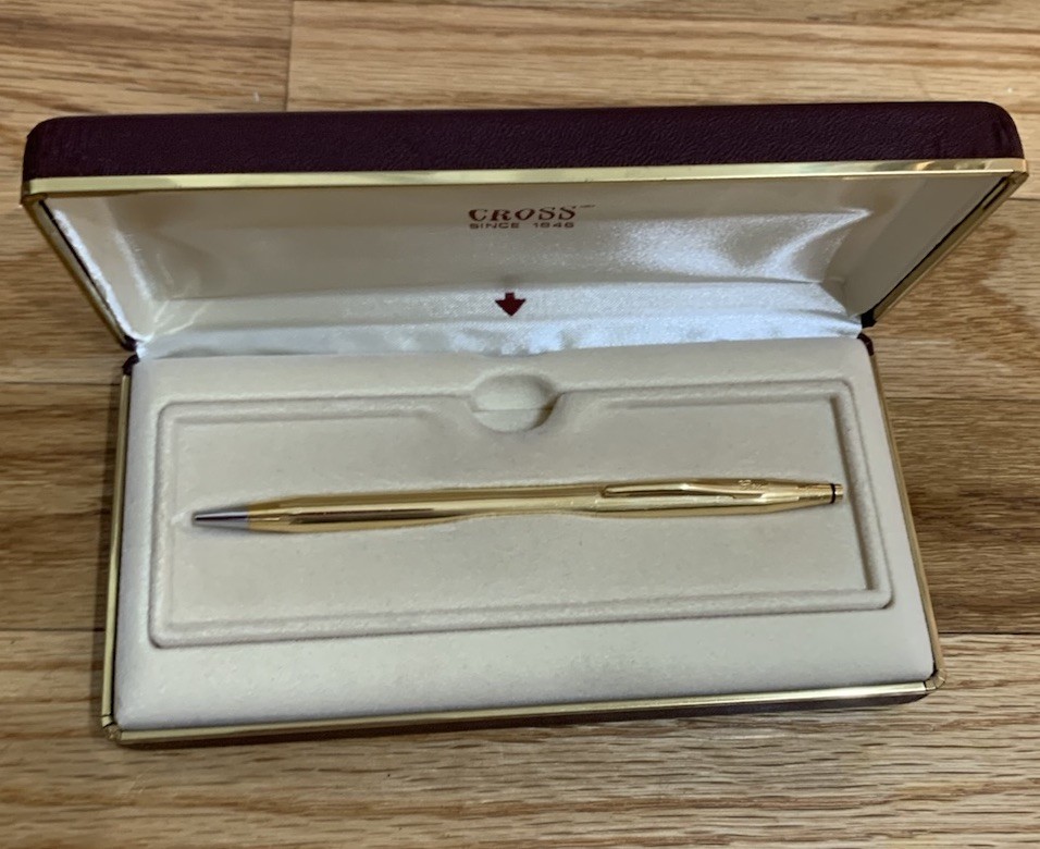 Cross 18k Gold Filled Ballpoint Pen New Old Stock