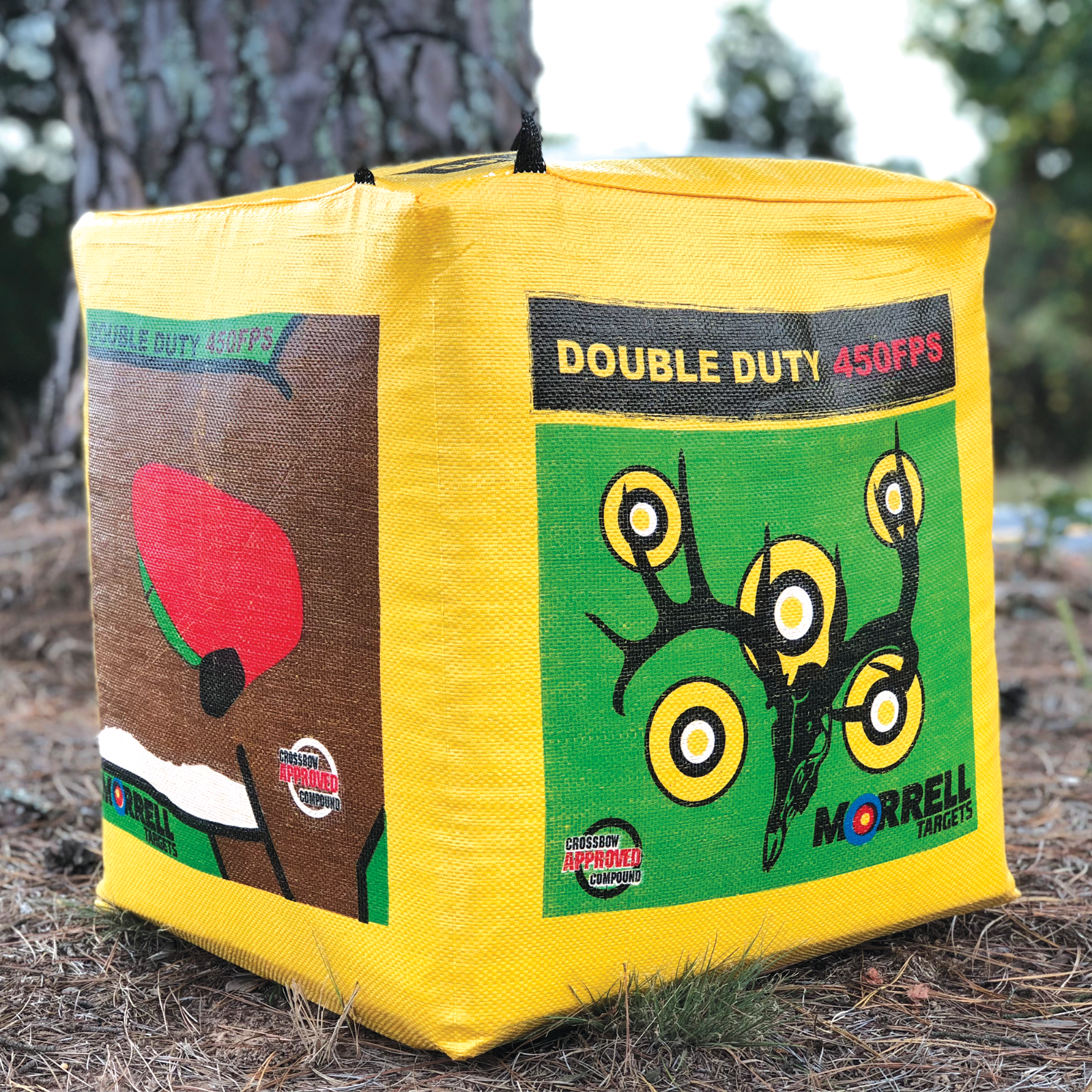 Morrell Double Duty Archery Target Crossbow Compatible | 4 Sided Shooting