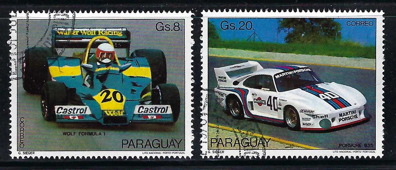 Paraguay 1978 7v. CTO NH Racing Cars • Automobiles • Formula One