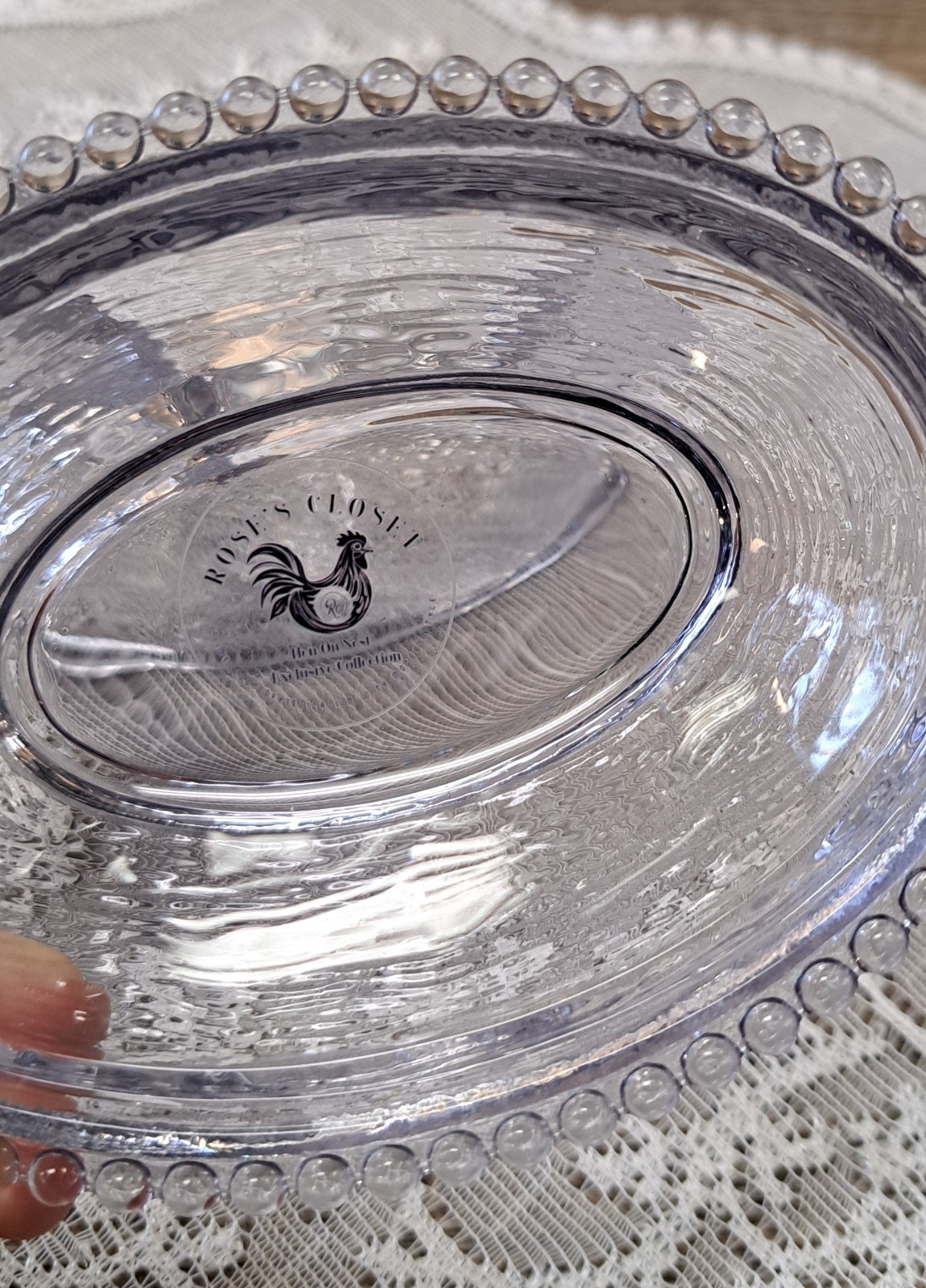 SET OF 3 Hen On Nest Roses Closet W/ Box & Sticker Limited # Small Indiana Style