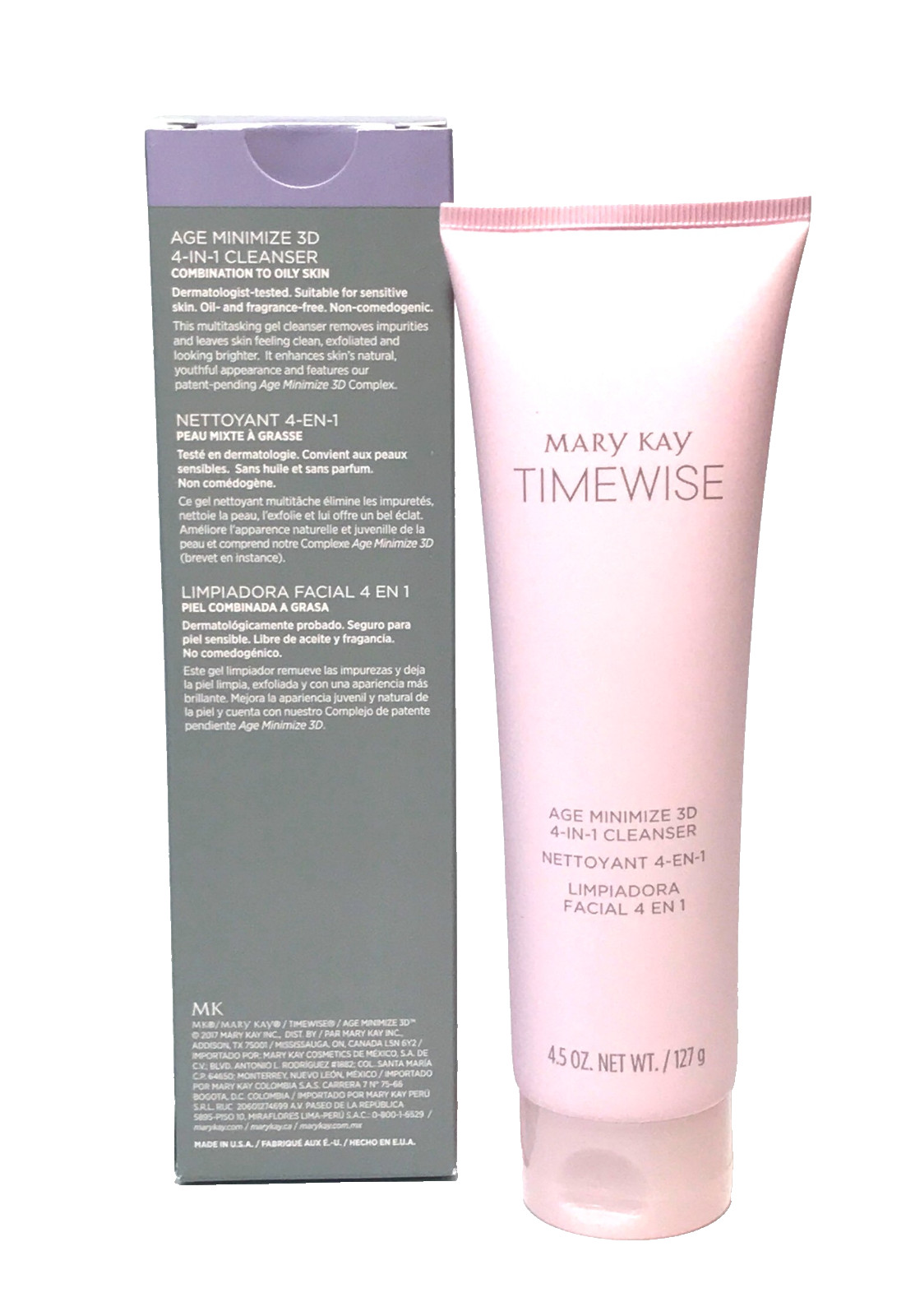 MARY KAY TIMEWISE AGE MINIMIZE 3D~4-IN-1 CLEANSER~COMBINATION TO OILY~DISC'TD!!!