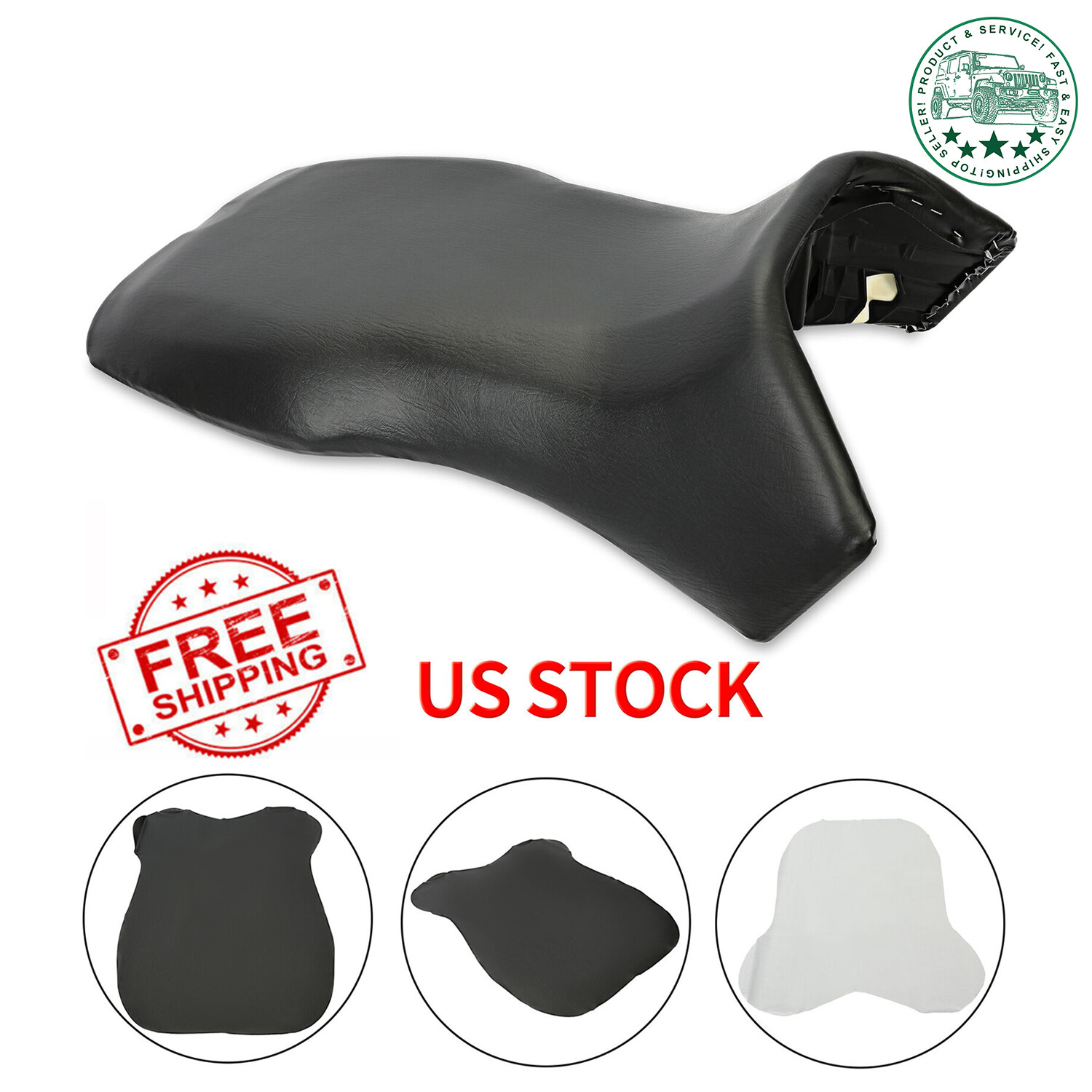 Black Seat Cover Fit 2005 - 2014 Polaris Sportsman 300 400 450 500 600 700 800