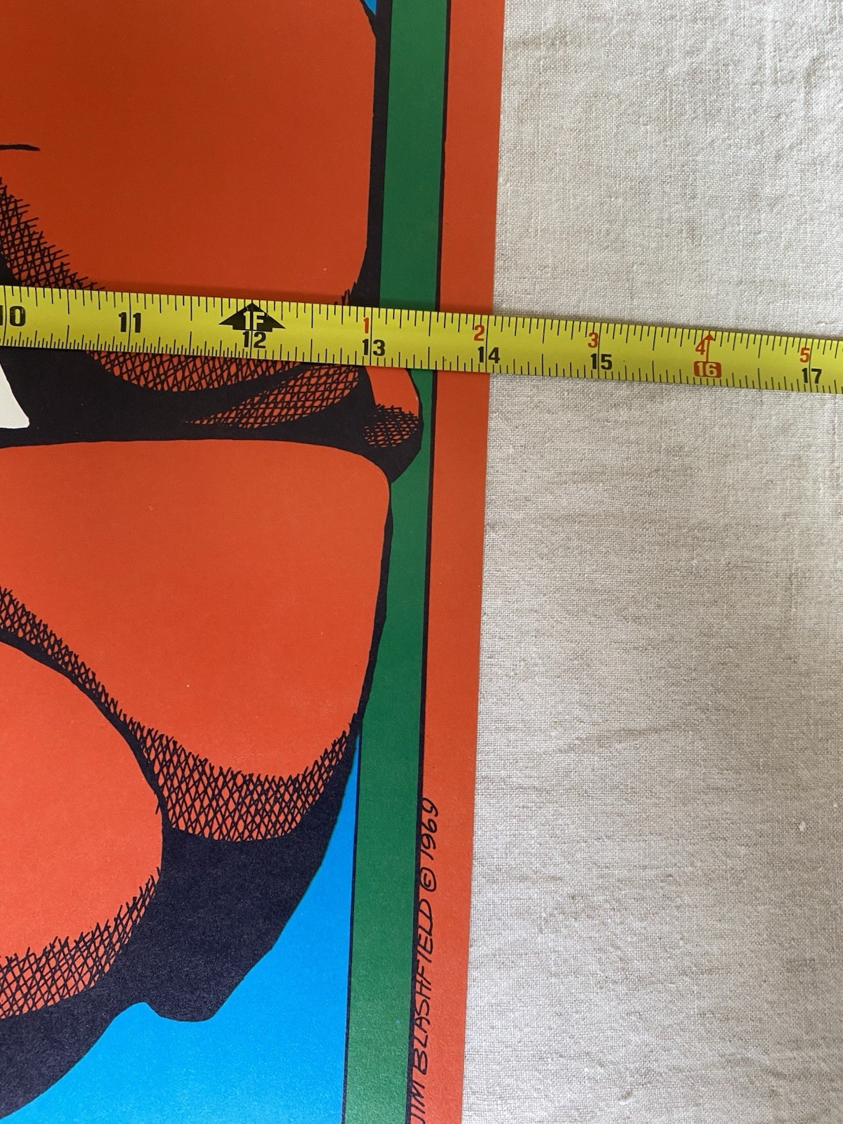 1969 Steve Miller Alice Cooper Poster Masonic Temple Portland Steve Blashfield