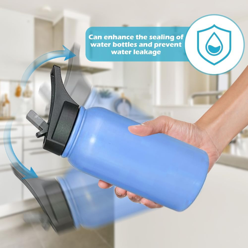 17pcs Water Bottle Lid Replacement, Silicone Water Bottle O Rings, Gasket Sea...