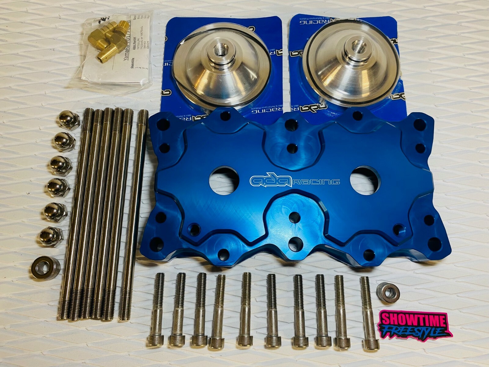 Yamaha Superjet Waverunner 701 ADA Head Kit Blue, Girdle ,35cc Domes ,Hardware