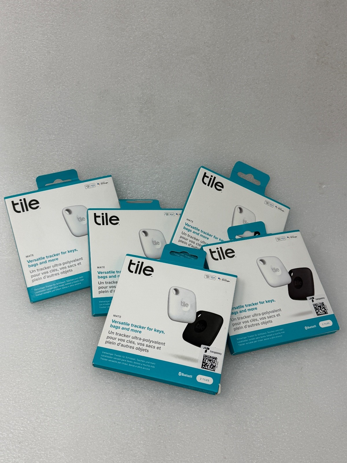 [10-PACK] TILE MATE BLACK & WHITE [2022] BLUETOOTH ITEM KEY TRACKER FINDER [NEW]