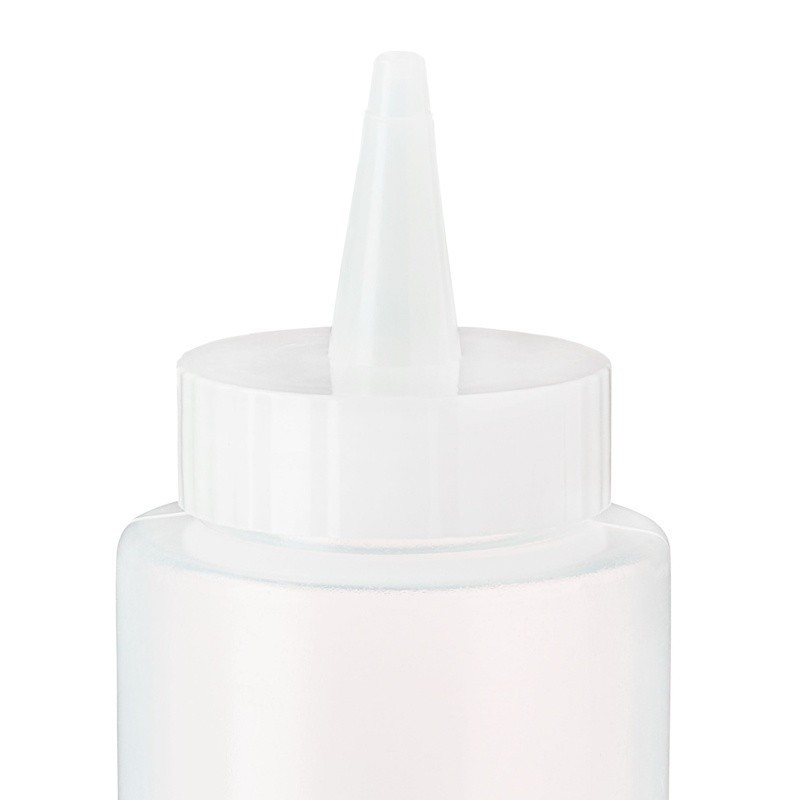 Clear Plastic Squeeze Bottles 6 Pack Leak Proof Airtight Lid Sauces Dressings US