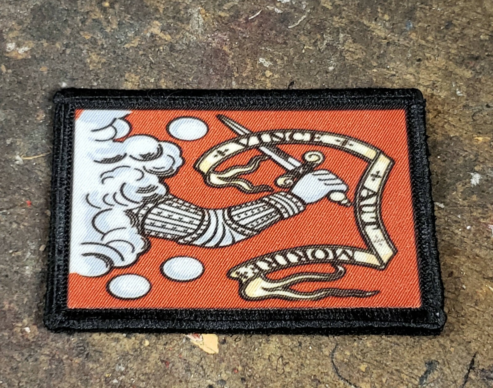 VIKING Protection Rune Morale Patch Raven Tactical Military Army Badge Hook Flag