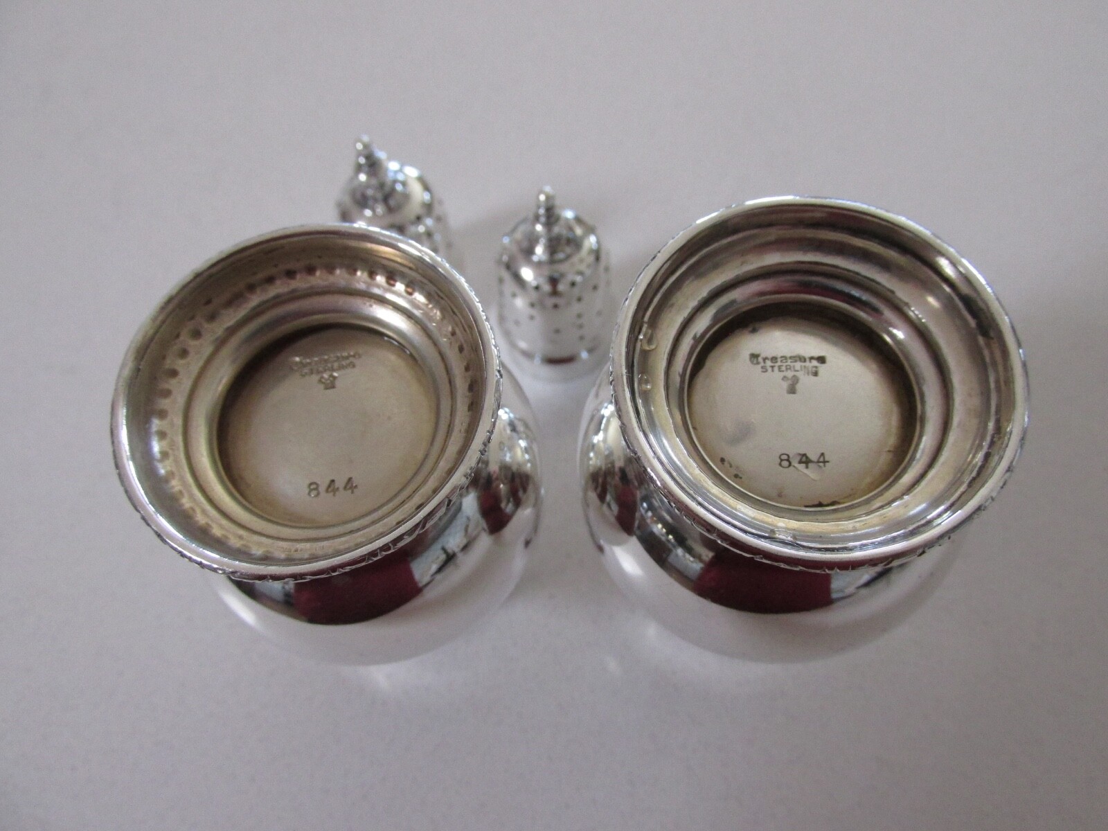 Vintage Treasure Sterling (#844) Sterling Silver Salt & Pepper Shakers