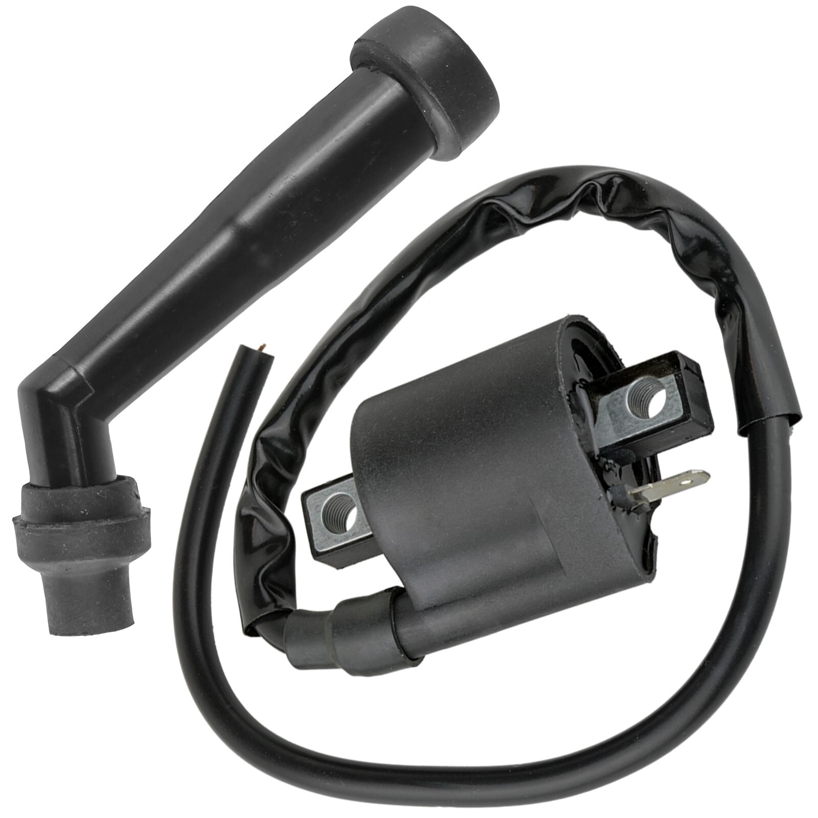 Ignition Coil with Spark Plug Boot Cap for Yamaha Grizzly 600 1998 1999-2001