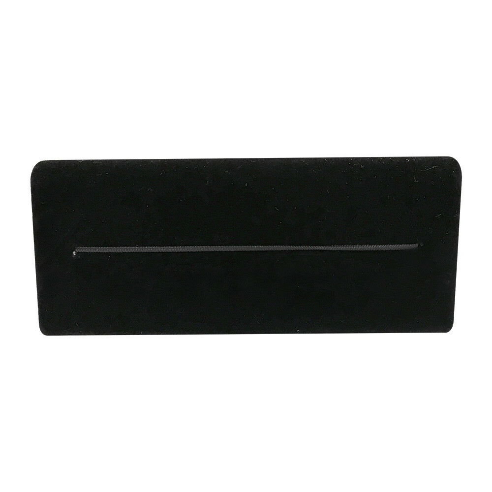 8'' x 4-3/4'' Black Velvet Large Ramp Jewelry Necklace Display Holder Show Case