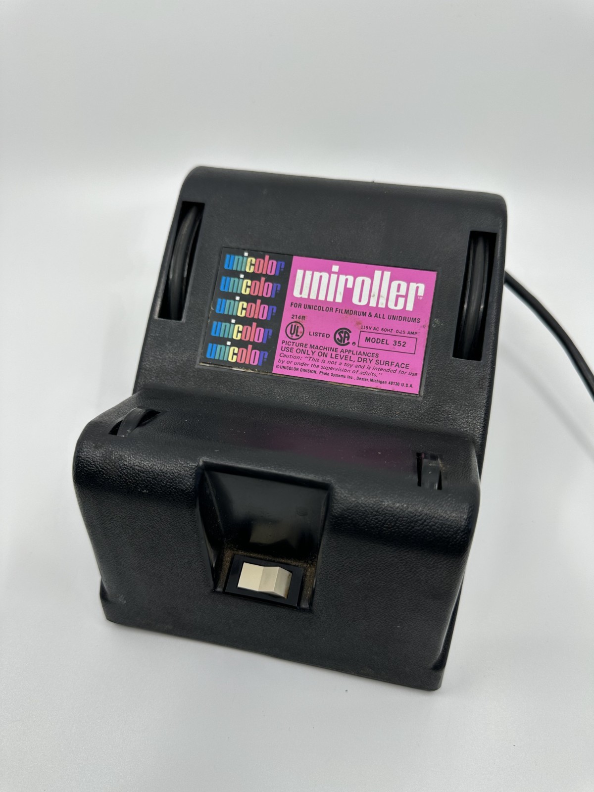 Unicolor Uniroller 352 Film Rotary Drum Roller Processing Darkroom For Unidrums