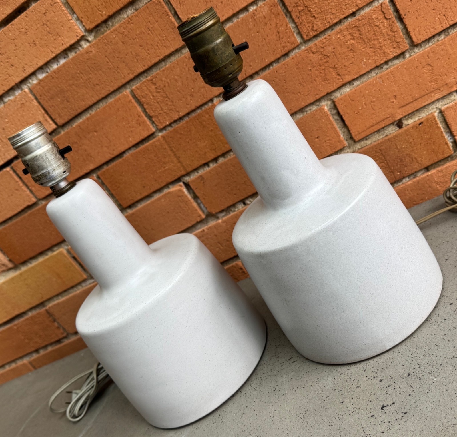 Vintage MCM MARTZ Ceramic Lamps Mid Century Modern Lighting 60s Marshall Studios