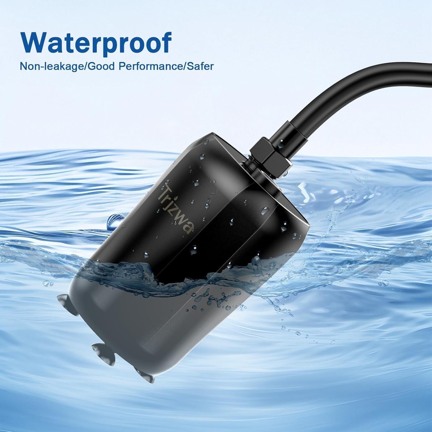 Portable Shower Camping,9000mAh Rechargeable Shower Pump with Digital Display