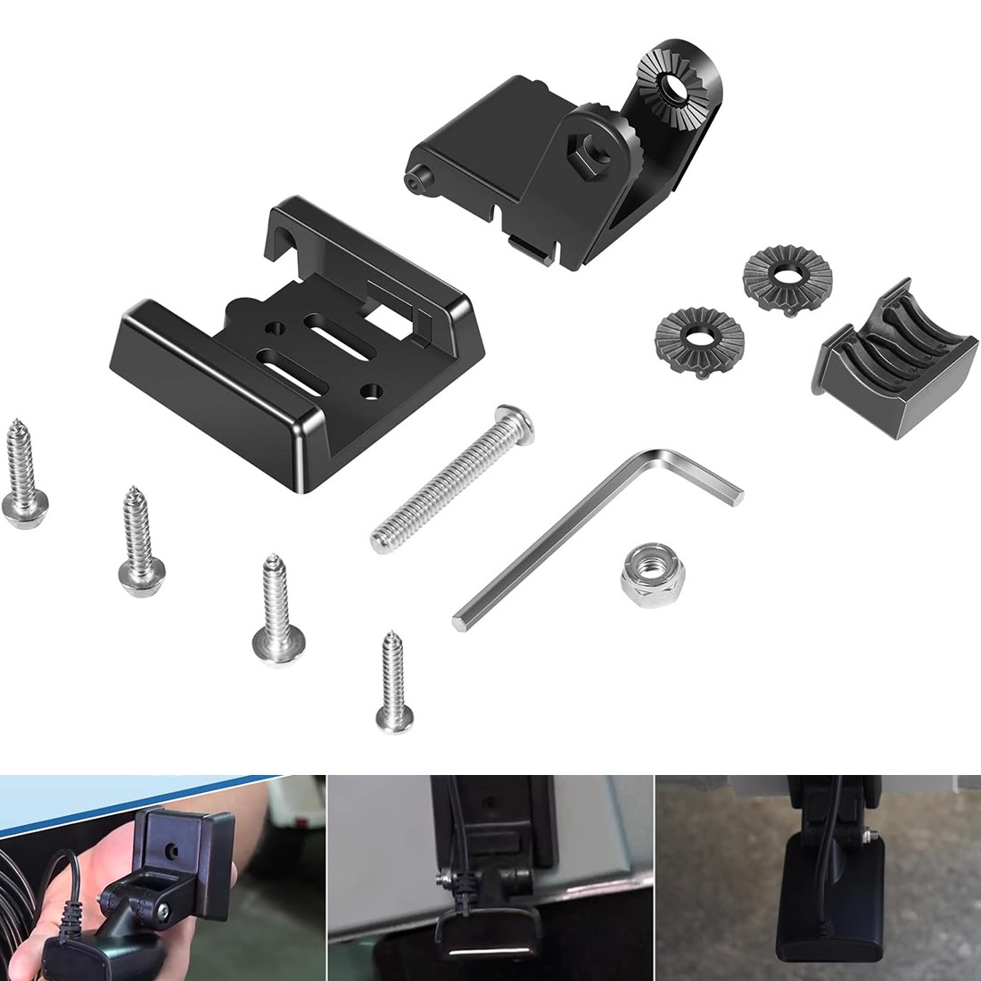 for Humminbird 740093-1 Transducer Mount MHX XNT Hardware Transom Mount Bracket