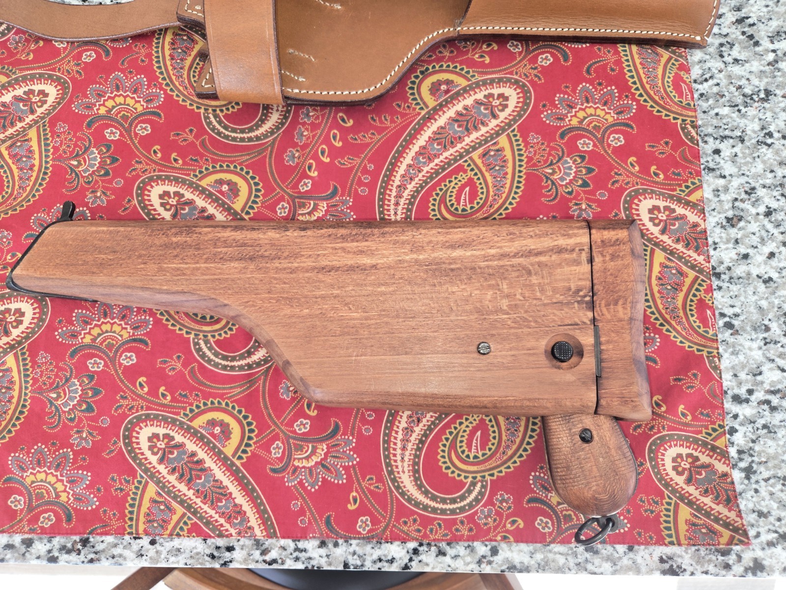 Mauser C96 Broomhandle Rig. Denix Replica Non-Gun.