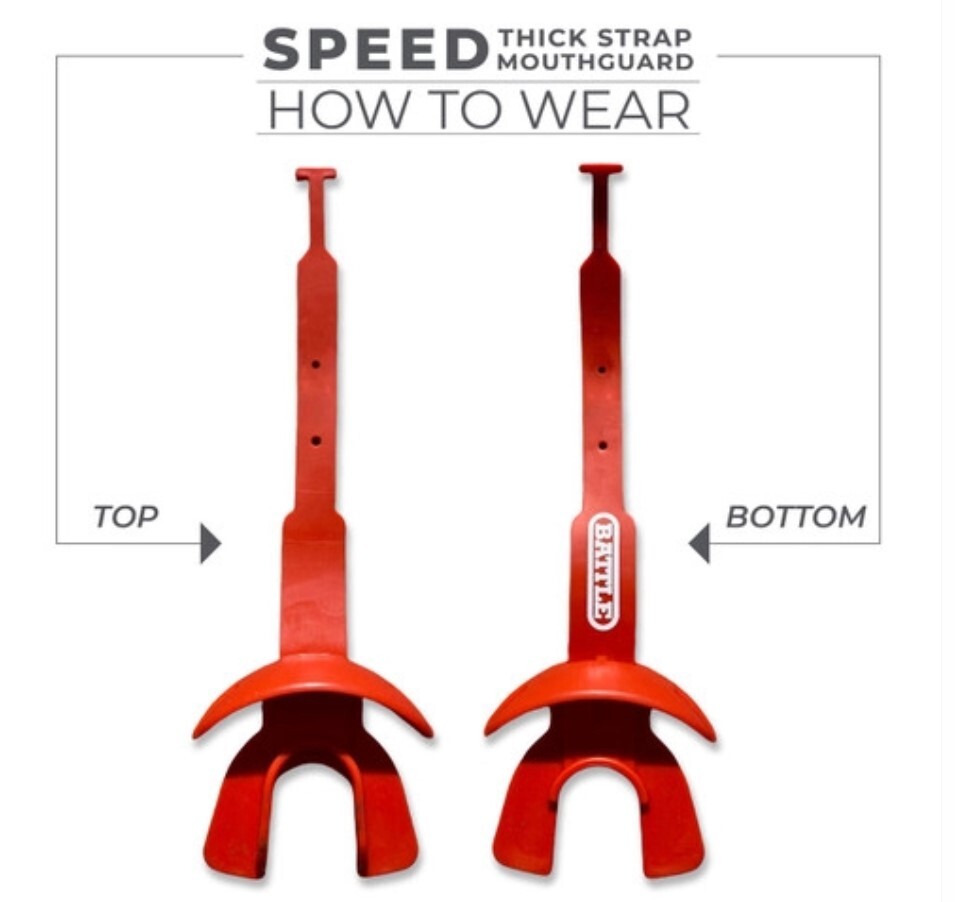 Battle Sports Speed Football Mouthguard with Connected Thick Strap