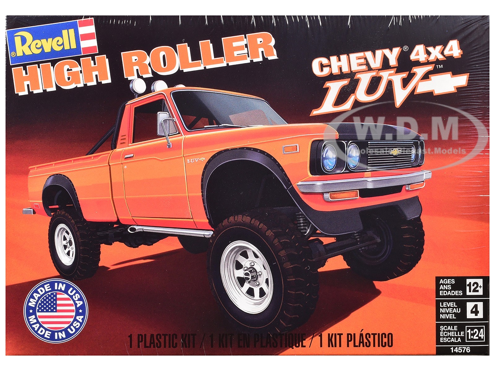 LEVEL 4 MODEL KIT CHEVROLET LUV 4X4 PICKUP HIGH ROLLER 1/24 BY REVELL 14576