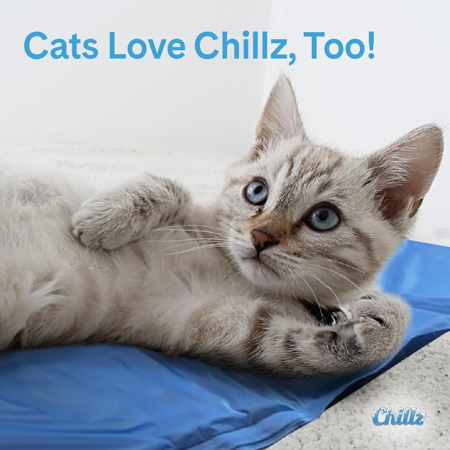 The Green Pet Shop Chillz Gel Mat, Extra Large - Pressure-Activated Cooling Pad