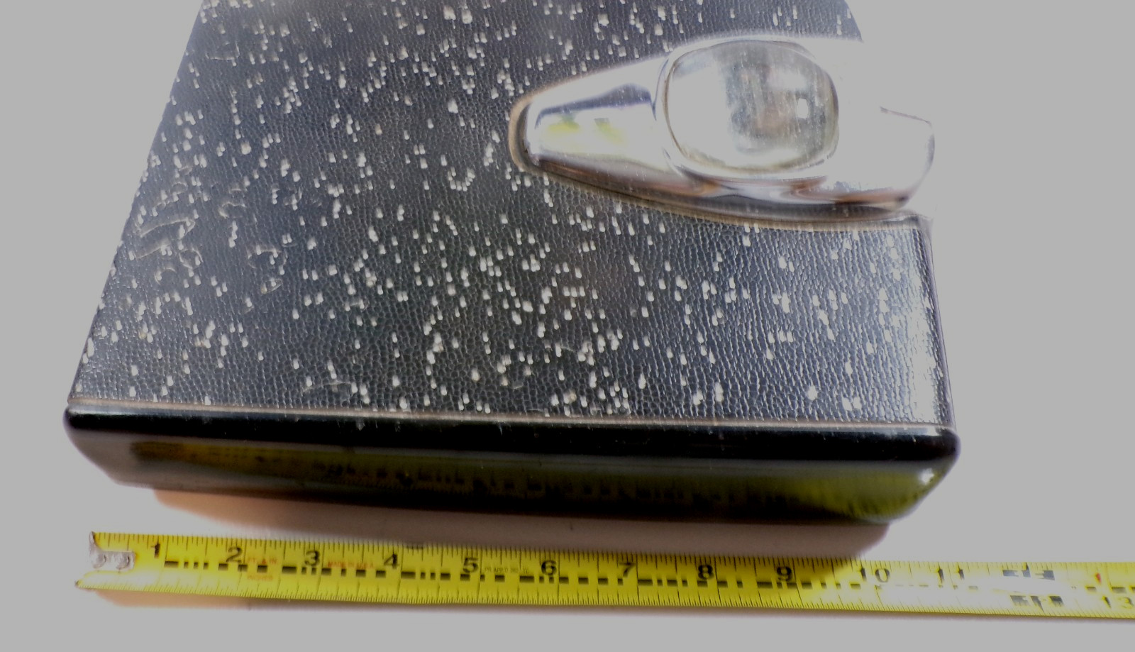 Vintage Detecto Bathroom Scale MCM Black Silver Glitter MADE in USA Works