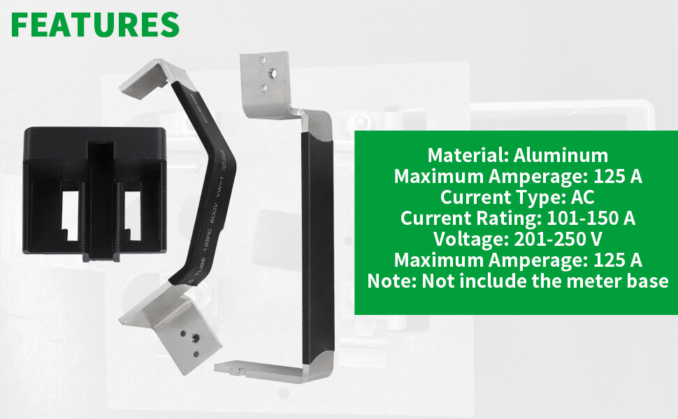 For Challenger Pack Meter Socket Bus Bar Replacement Kit 125A Panel w/Insulator
