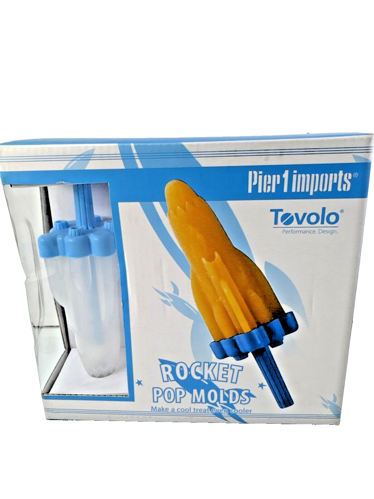 NOS Pier 1 Rocket Pop Frozen Treat Molds Tovolo Kids 6 Pk