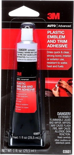 3M Plastic Emblem and Trim Adhesive, 03601, 1 fl oz
