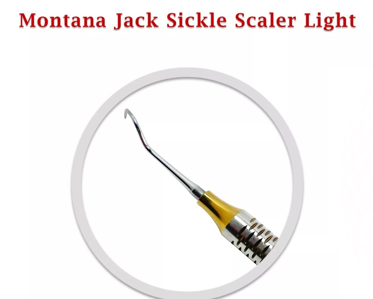10X Periodontal Montana Jack Sickle Scaler Light Double Ended Dental Instruments
