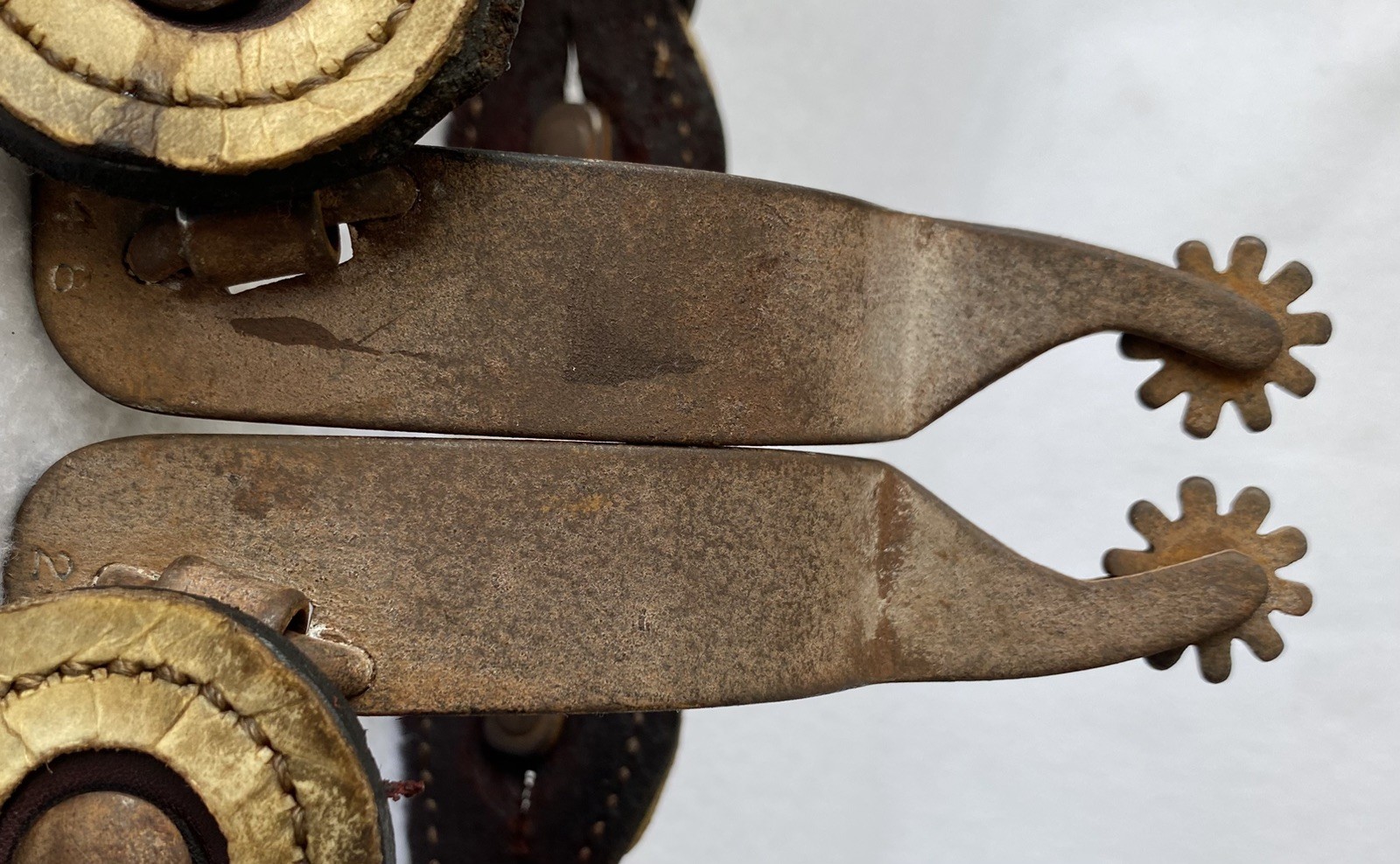 Dennis MORELAND 248 HEAVY DUTY Working Cowboy Tack Ranch Roper SPURS & STRAPS