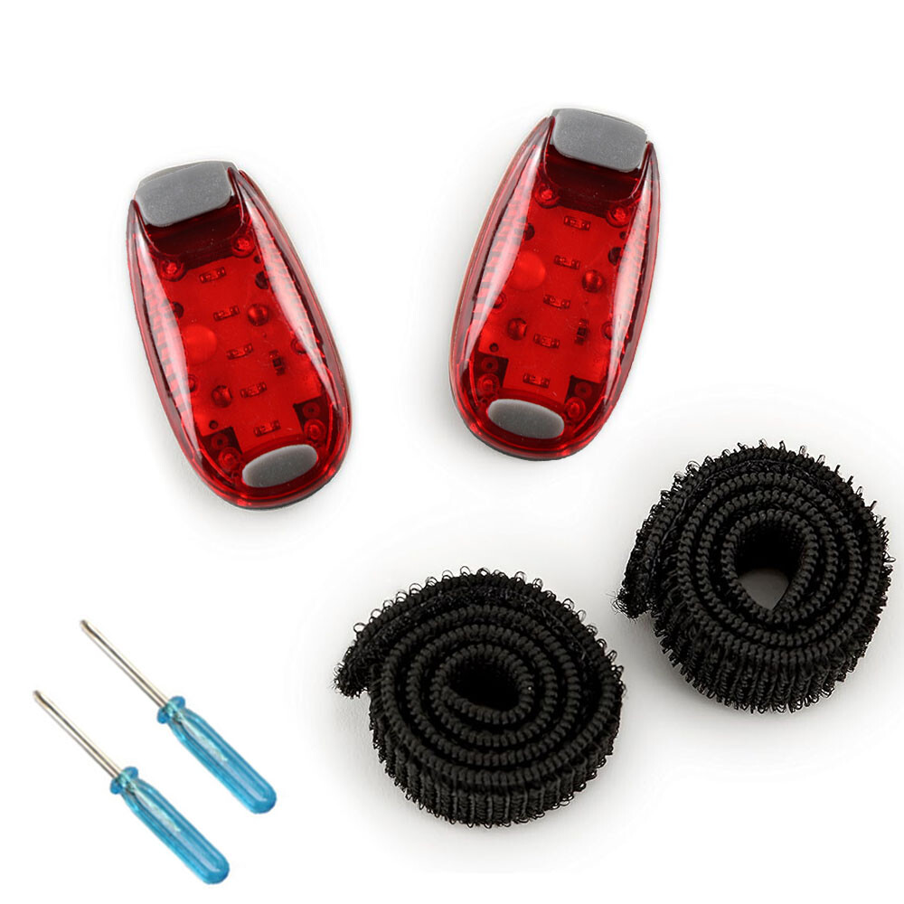 LED Safety Lights Night Running Clip On Bike Tail Jogging Warning Flashing Dog