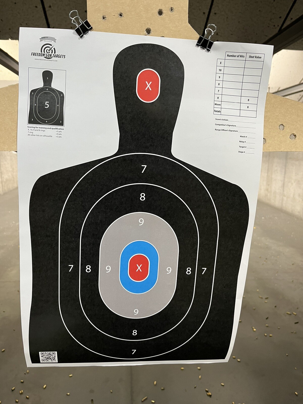 25x Paper Shooting Targets Range Pistol Rifle Gun Black Silhouette 12x18