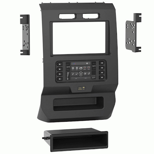 METRA 99-5834CH / S-DIN or D-DIN RADIO DASH KIT FOR 2015-2022 FORD F-150/250/350