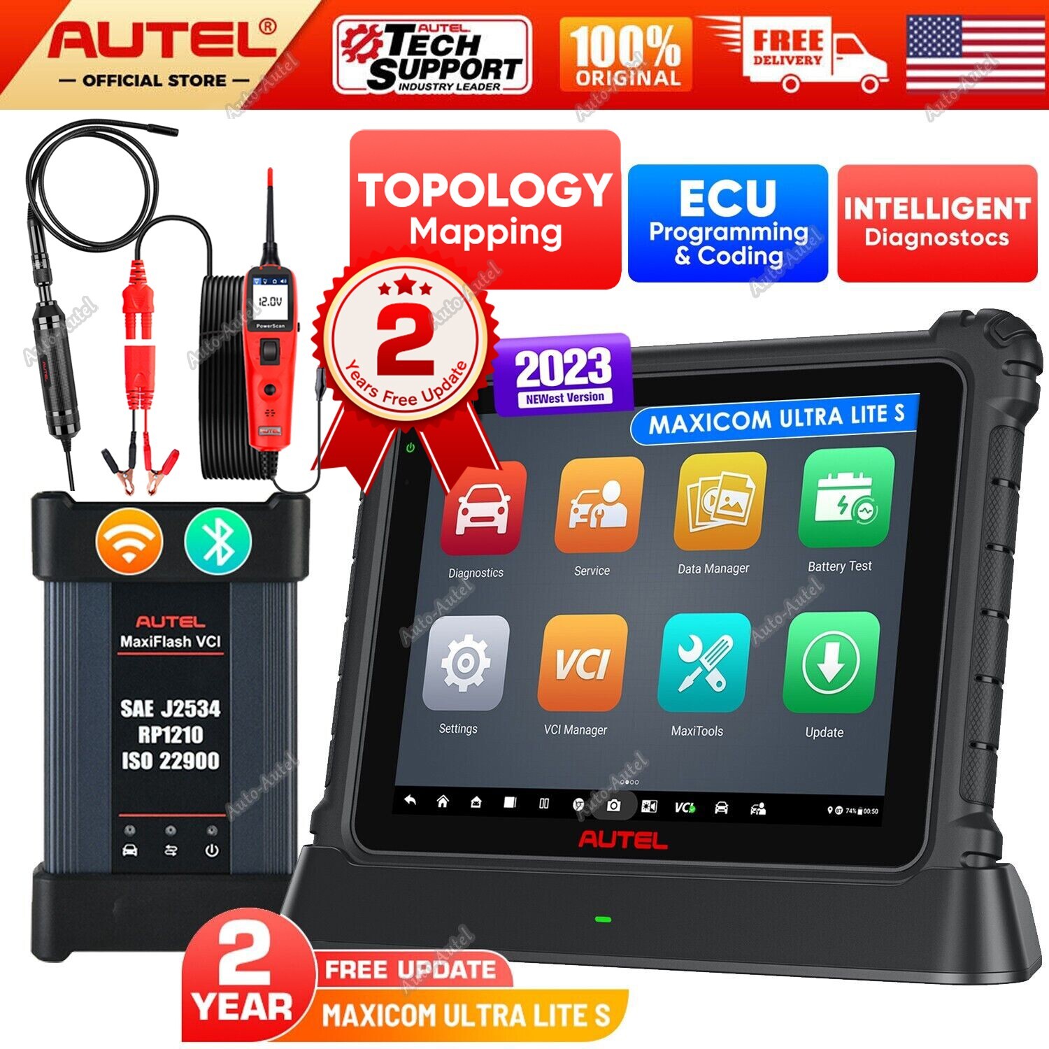 2023 Autel Ultra Lite as Ultra Intelligent Diagnostic Tool Scanner Programming