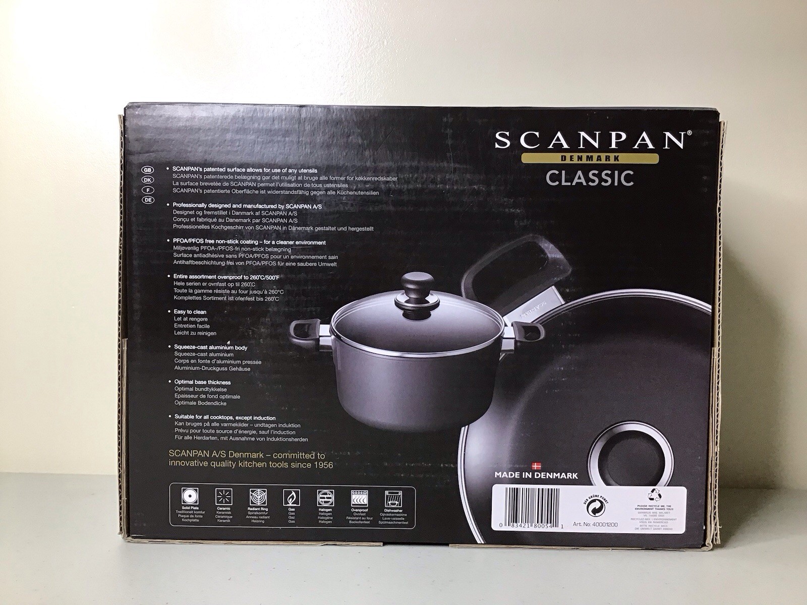 Scanpan Classic Nonstick Covered Dutch Oven Stockpot, 5.25 Quart Made In Denmark