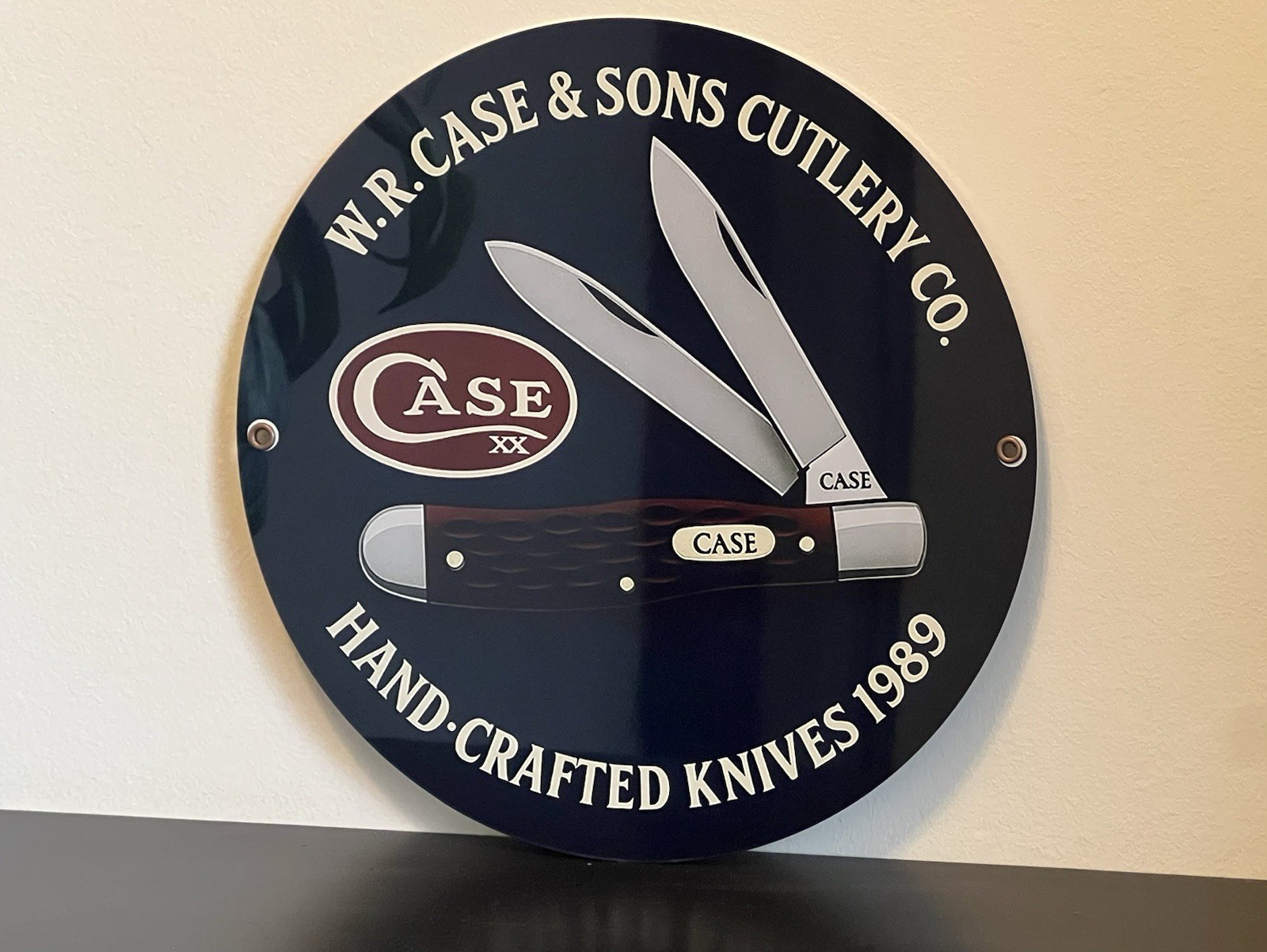 Case Cutlery Knives Vintage Style Metal Sign 100th Anniversary