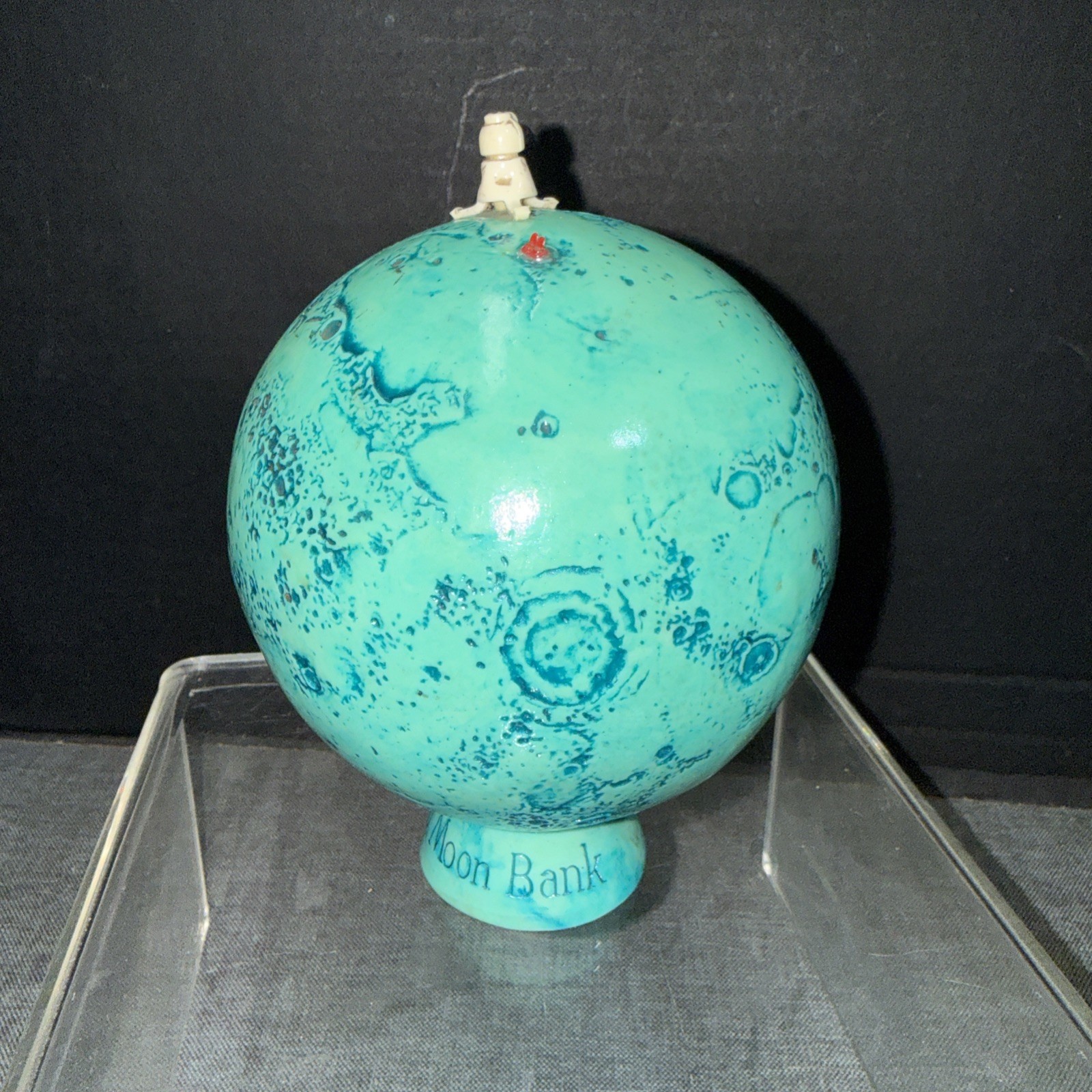 RARE VINTAGE 1969 APOLLO MOON BANK spaceship flag astronaut - First Nat Bank