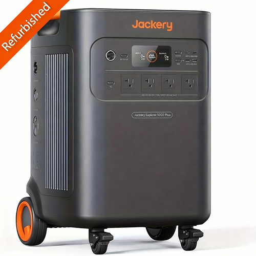 Jackery Refurbished Explorer 5000 Plus,4988Wh Battery,7200-14400W output