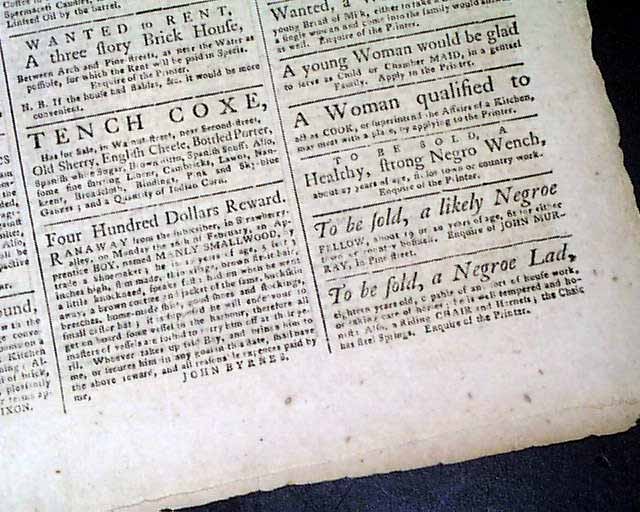 AMERICAN REVOLUTIONARY WAR Benedict Arnold John Andre Cowpens SC 1781 Newspaper