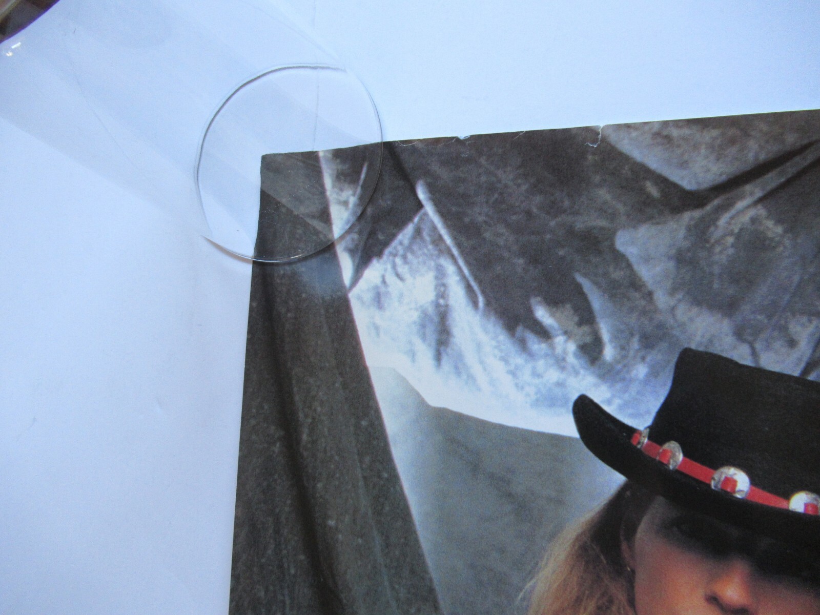 VINTAGE 1990 POISON FLESH & BLOOD PROMO 24x30 RECORD STORE ON TOUR POSTER BRET