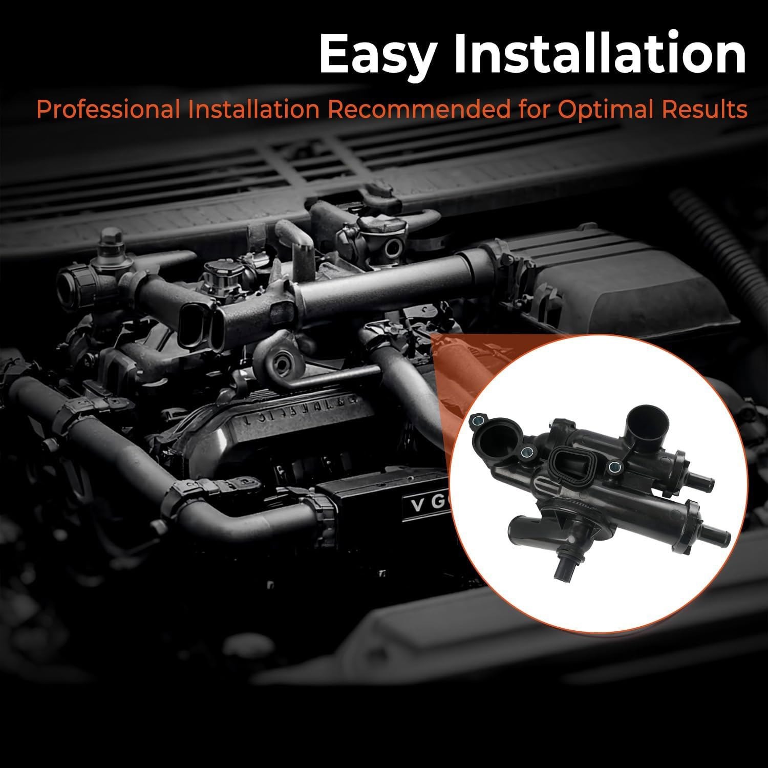 Engine Coolant Thermostat Housing Assembly for Dodge Chrysler 200 Jeep 2.0/2.4L