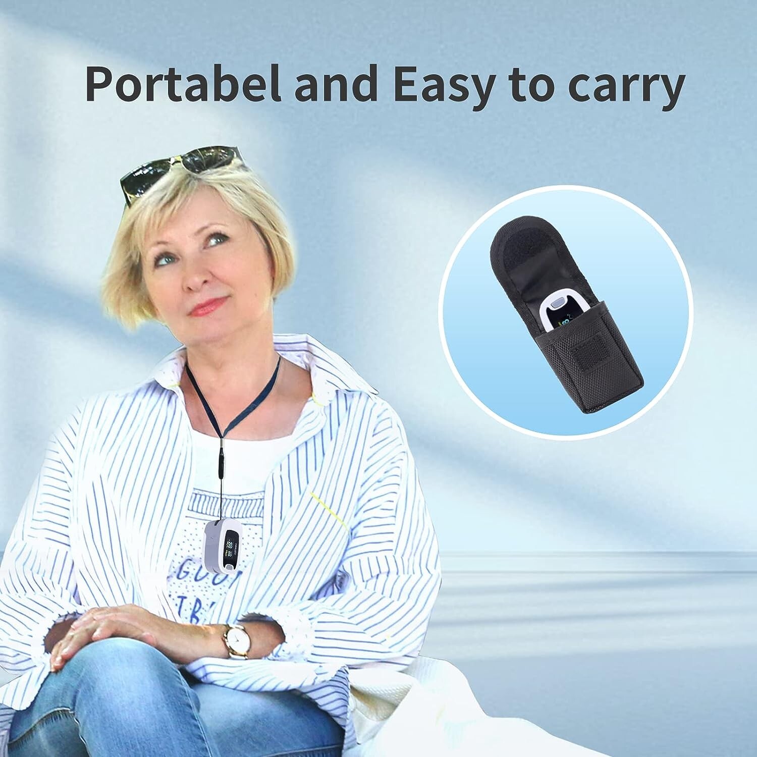 Fingertip Pulse Oximeter Blood Oxygen SpO2 Heart Rate Monitor Oxímetro de pulso