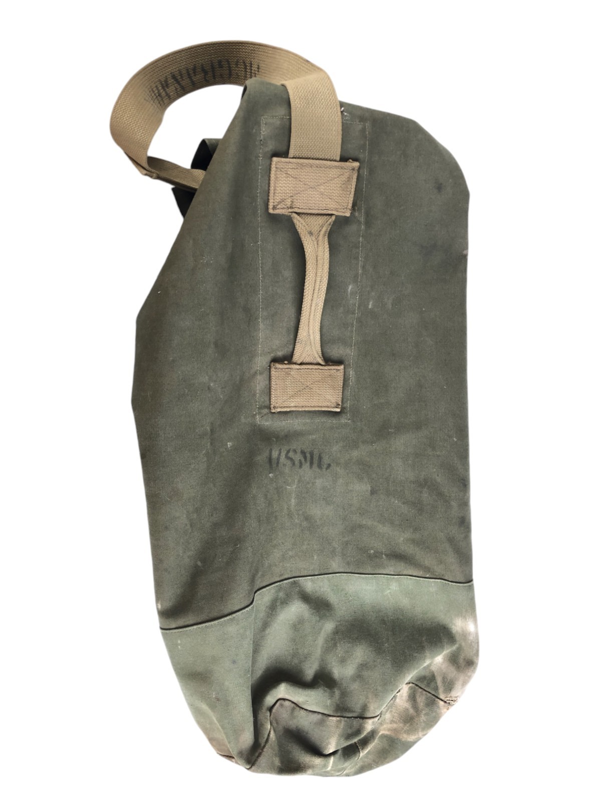 US Military USMC Marines Olive Drab Green Canvas Duffel Bag 30"