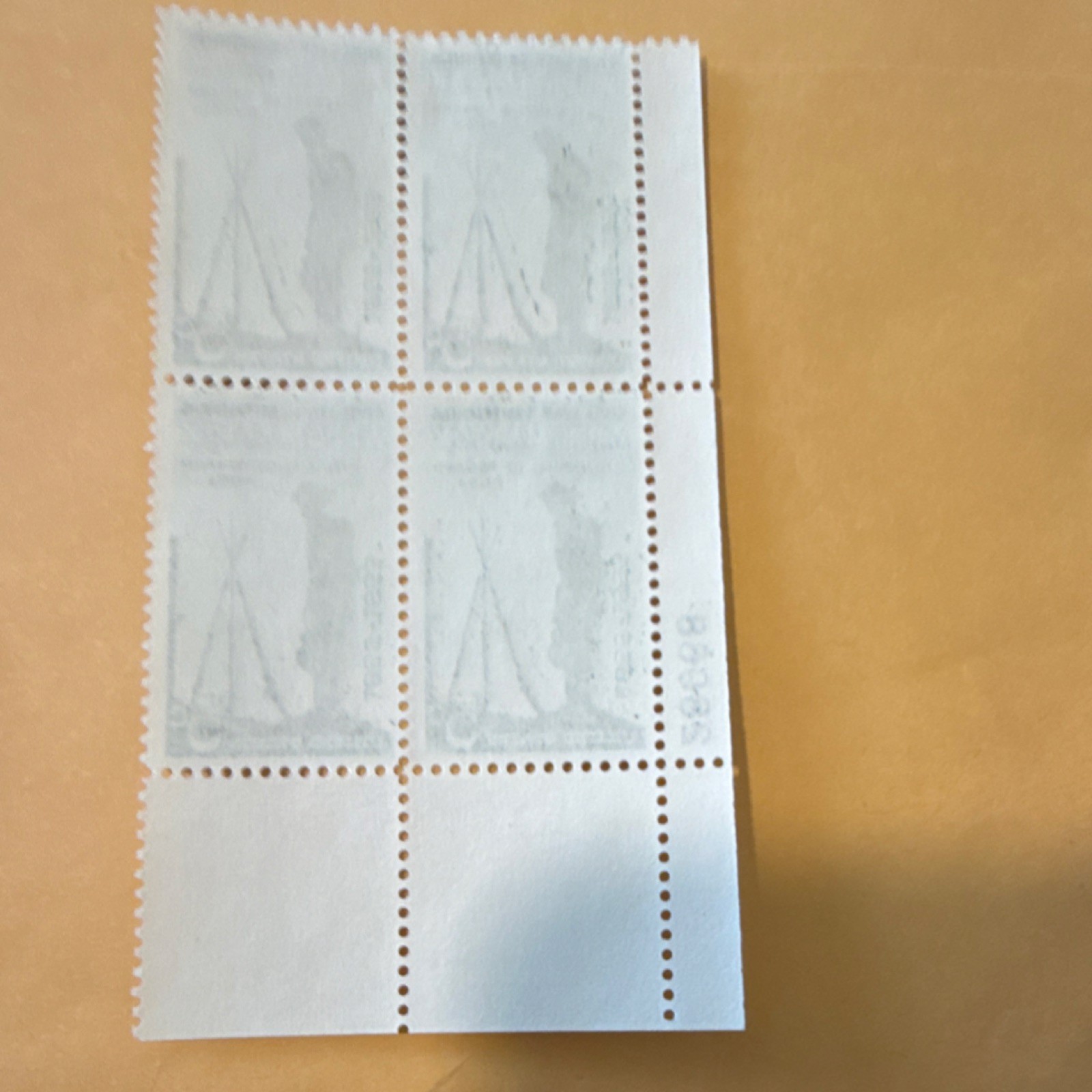 Appomattox Civil War Plate Block 5 Cent Blue Black White 1961-1970 US MNH