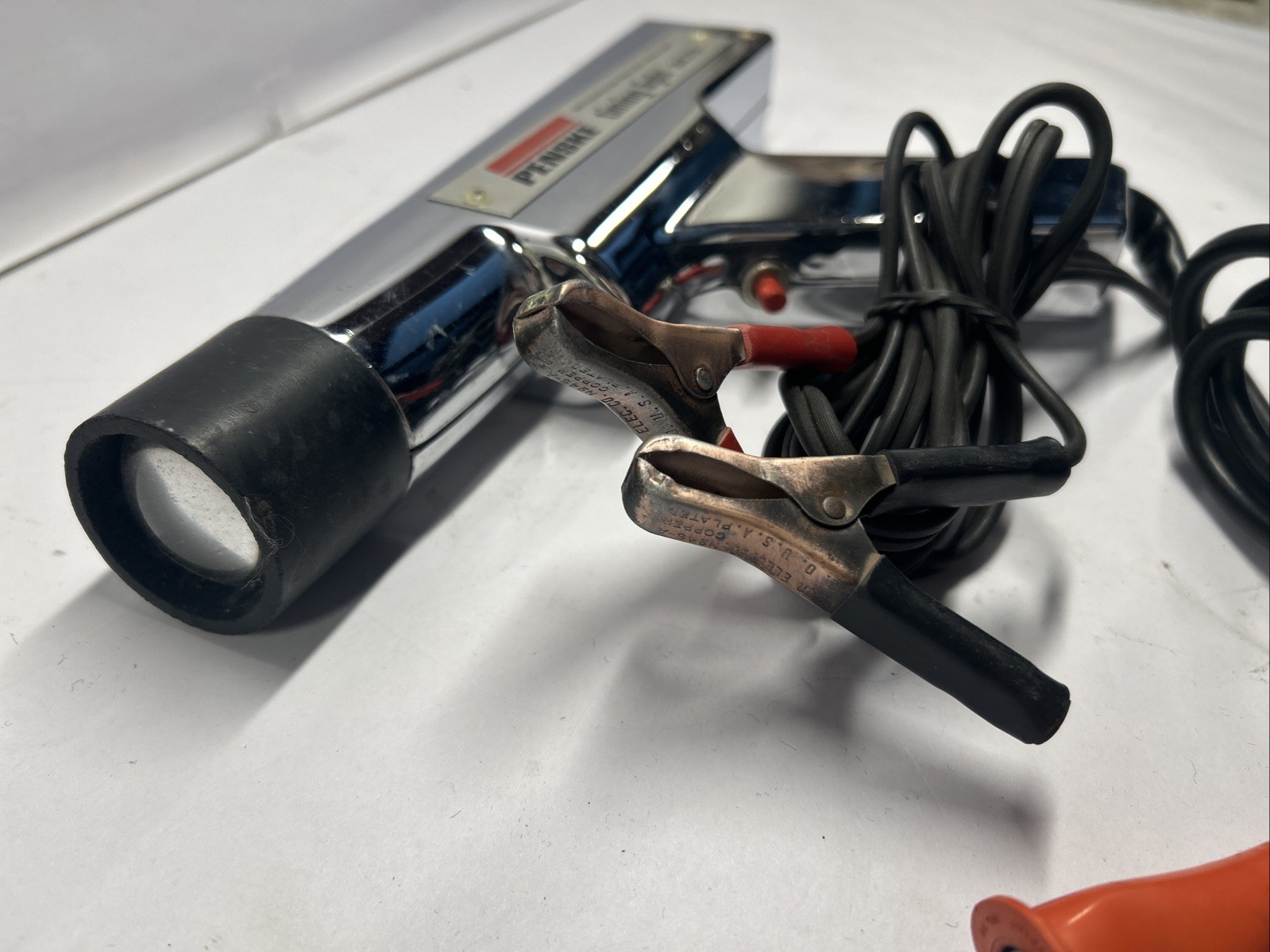 Vintage Sears Roebuck Penske Chrome Power Auto Timing Light Gun 244.2115 Manual