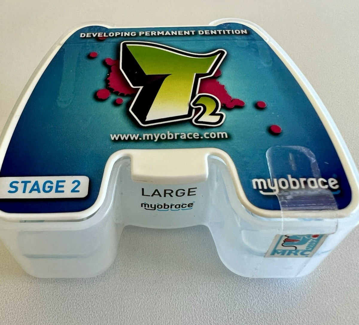 Myobrace Trainer Stage 2 T2 orthodontic appliance TEEN LARGE Blue Genuine MRC