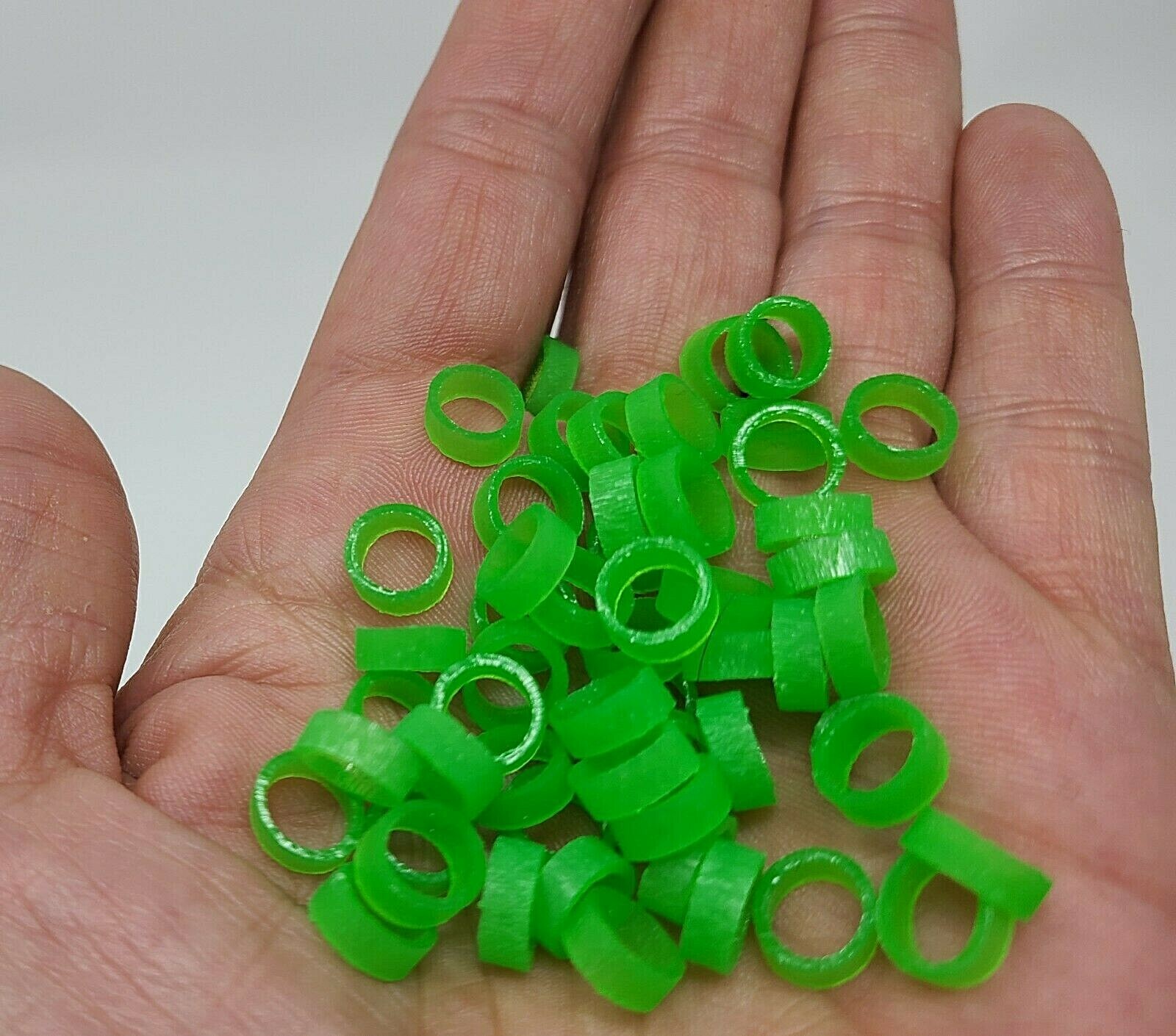 100-500 Baby Poultry Leg Bands ~ Solid or mixed Colors ~ Size 2-6 Day Old Chicks