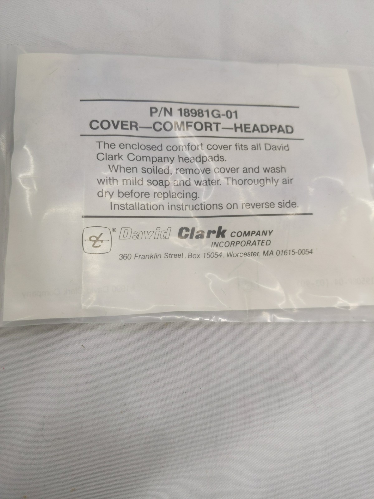 David Clark 40301G Aviation Headset Burlington Northern Railroad New Never Used